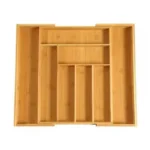 bamboo cutlery organizer