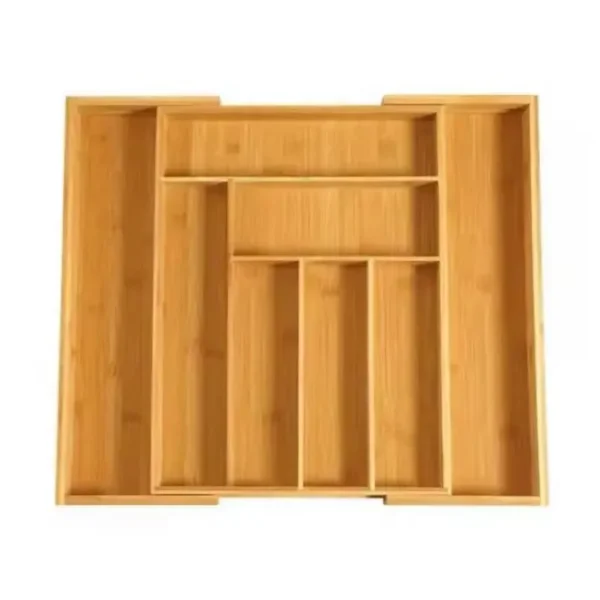bamboo cutlery organizer