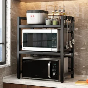 2Tier Telescopic Adjustable Microwave stand 1 Adjustable Microwave stand