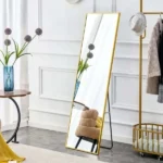 Luxury mirror with metallic frame