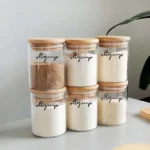 Spice Jars with Bamboo Lid