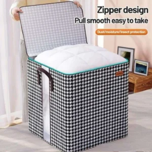 Houndstooth Clothes Quilt Bins
