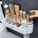 White toothbrush holder