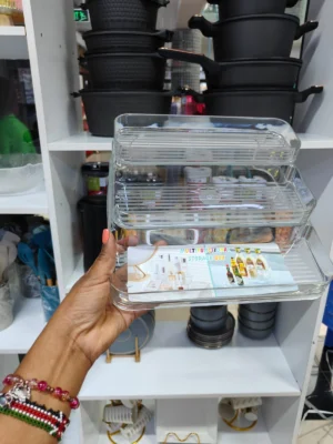 Transparent storage organizer