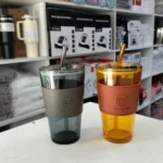 Glass Tumbler/cup with Straw