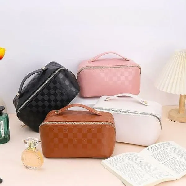 Leather Cosmetic Storage Bag