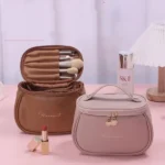 Large portable makeup bag