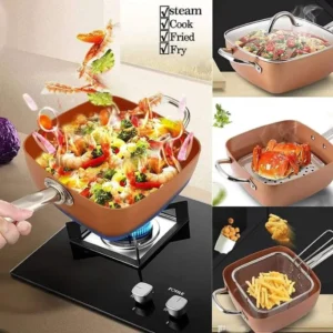 Long Handle Copper Pan