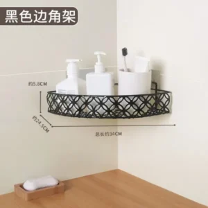Corner wall shelf for bathroom