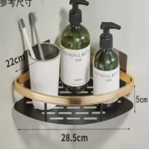 Wall-mounted alloy bathroom rack