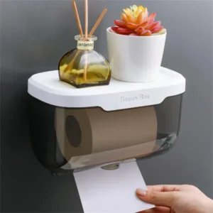 Durable plastic tissue dispenser