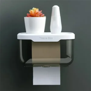 Bathroom plastic tissue holder