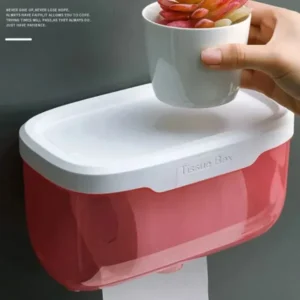 Plastic tissue box holder
