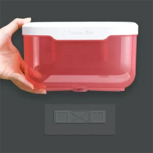Waterproof plastic tissue dispenser