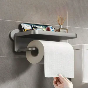 Wall mounted tissue storage rack