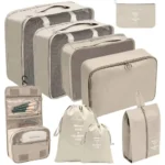 9-piece luggage travel organizer set