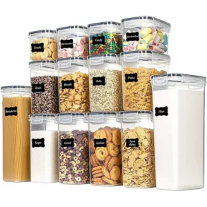 Stackable airtight containers for pantry