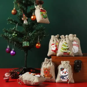Drawstring Christmas Gift Bags