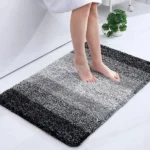 shaggy microfiber bath rug