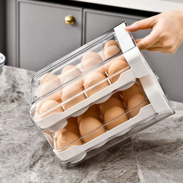 Double-layer egg tray