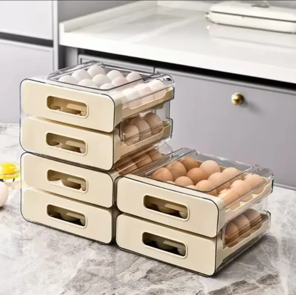 Transparent egg holder