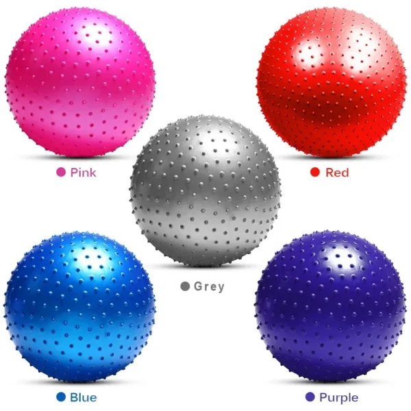 Yoga balance ball with spikes