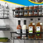 Rectangular shower caddy set