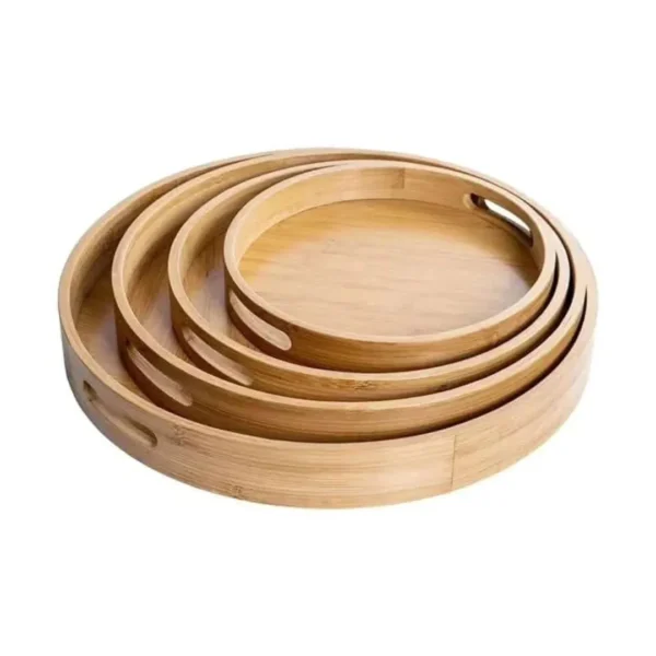 Multifunctional bamboo tray