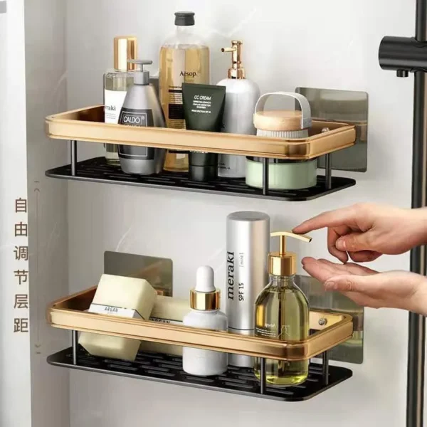 Alloy rectangular bathroom rack