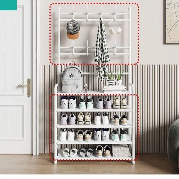 Shoe Rack with Hooks Kenya