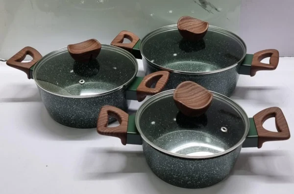 3-piece granite pot set