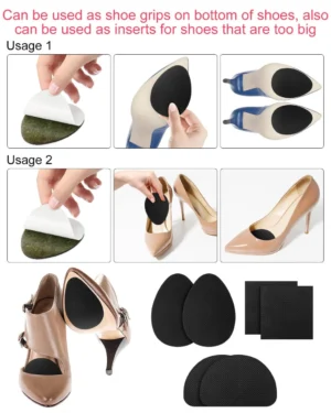 black shoe grip stickers