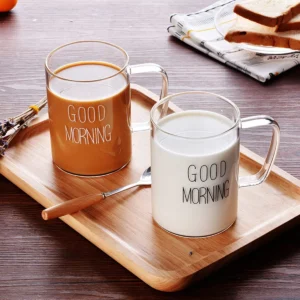 borosilicate glass mug
