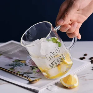 400ml glass mug set