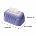 Non-slip bottom tissue box