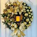 40cm holiday wreath with lights