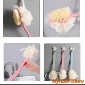 Long handle bath brush