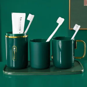 Gold-plated travel cup set
