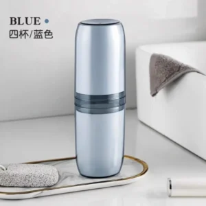 Travel-friendly toothbrush holder