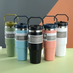 Stainless steel insulated travel mug