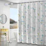 Easy-to-clean shower curtain