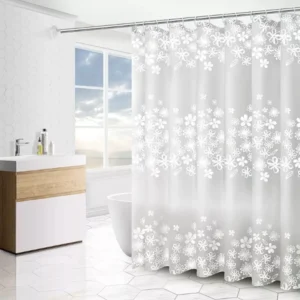 Durable shower curtain for bathroom