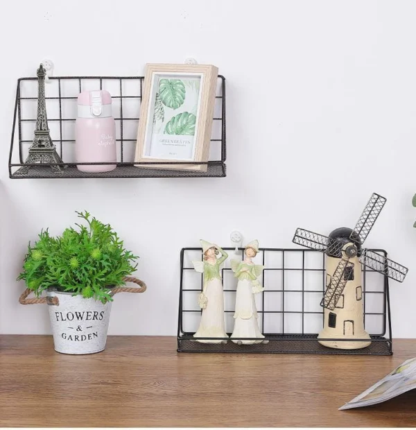 No-punch wall shelves