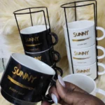 Coffee mug rack set