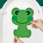 Peel-and-stick toilet decor