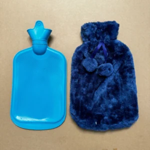 Warm comfort bottle with fur cover