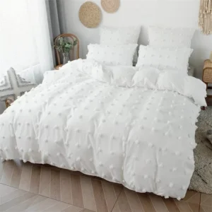 3pcs Set White Duvet Cover