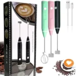 Milk frother with USB charging