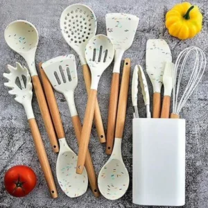 Marble Silicone Spoon Set