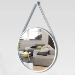 Metal frame wall mirror